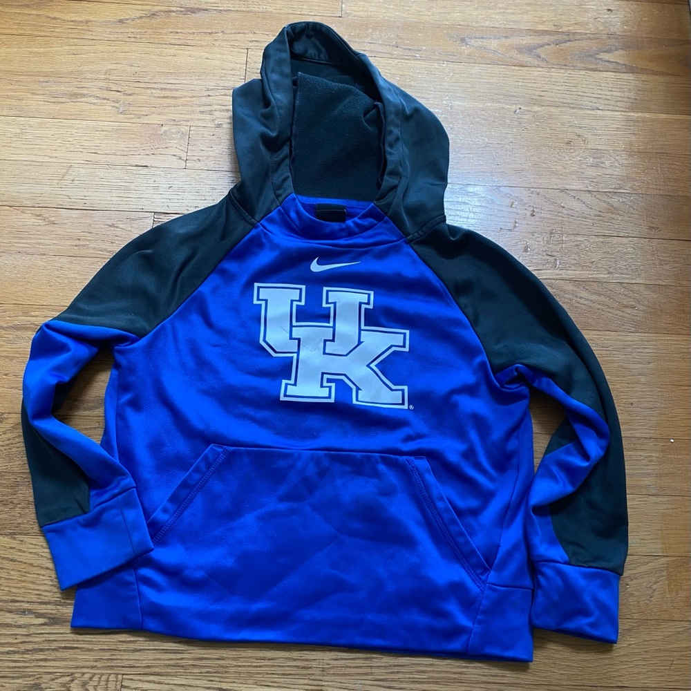 Nike University of Kentucky Wildcats Youth Small Kids Blue and White Hoodie